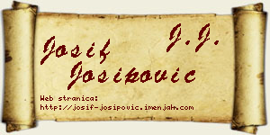 Josif Josipović vizit kartica